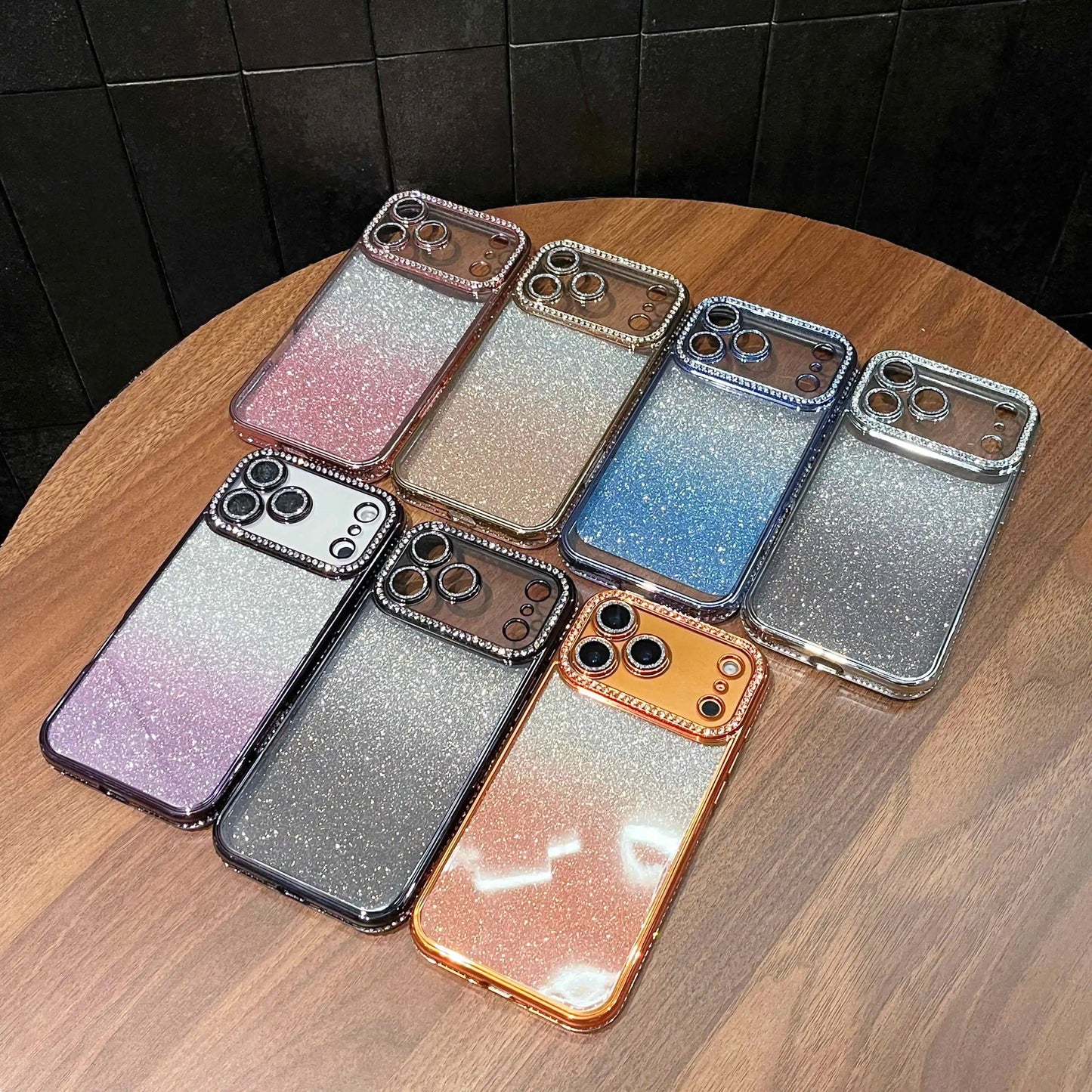 Fashion Diamond Glitter Phone Case For iPhone 17 Pro 17 Air 17 16 15 14 13 12 11 Pro Max Plus Shockproof Women Phone Protection