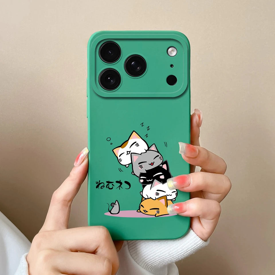 Case For iPhone 17 Air 17 Pro 17 Pro Max Moon Cat Astronaut Antifouling Phone Bumper For iPhone 17 Air 17 Pro 17 Pro Max Capa