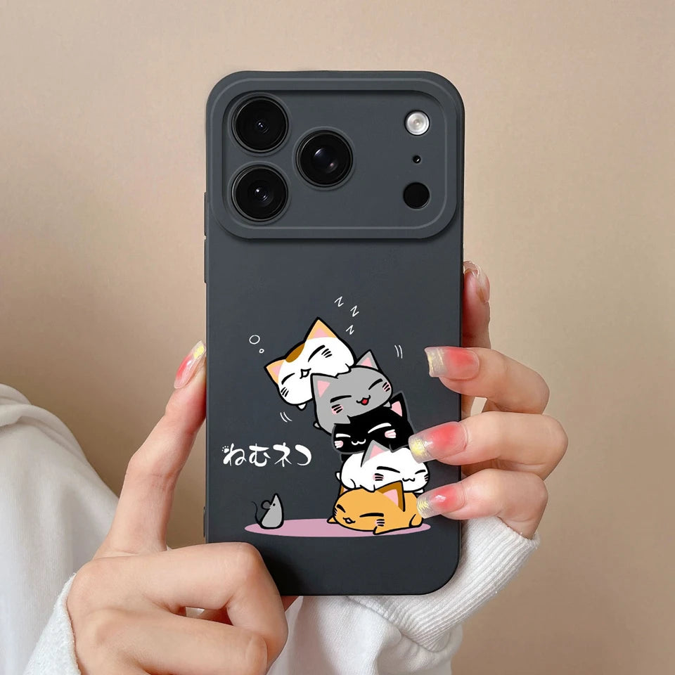 Case For iPhone 17 Air 17 Pro 17 Pro Max Moon Cat Astronaut Antifouling Phone Bumper For iPhone 17 Air 17 Pro 17 Pro Max Capa
