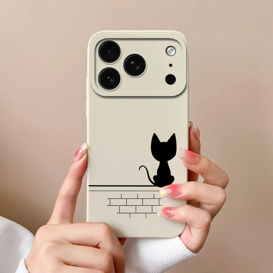 Case For iPhone 17 Air 17 Pro 17 Pro Max Moon Cat Astronaut Antifouling Phone Bumper For iPhone 17 Air 17 Pro 17 Pro Max Capa