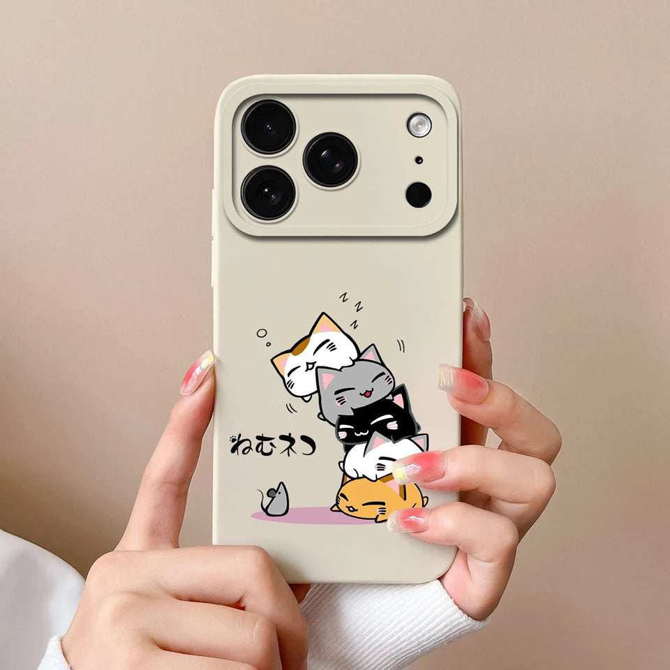 Case For iPhone 17 Air 17 Pro 17 Pro Max Moon Cat Astronaut Antifouling Phone Bumper For iPhone 17 Air 17 Pro 17 Pro Max Capa