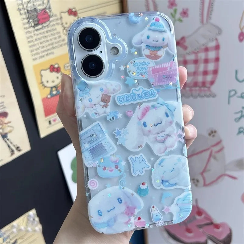 Shining Hellos Kitty Kuromis Melodys Phone Case For iPhone 17 16 16e 15 14 13 12 11 Mini Pro Max X XR XSMax Air Plus Back Cover