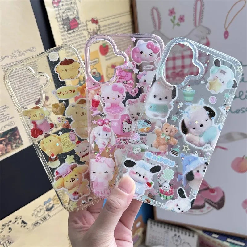 Shining Hellos Kitty Kuromis Melodys Phone Case For iPhone 17 16 16e 15 14 13 12 11 Mini Pro Max X XR XSMax Air Plus Back Cover