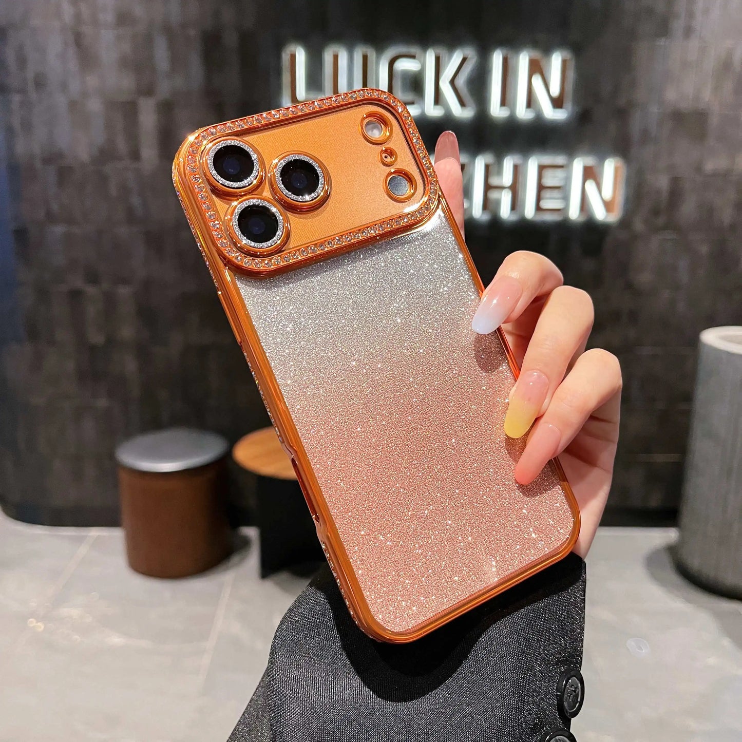 Fashion Diamond Glitter Phone Case For iPhone 17 Pro 17 Air 17 16 15 14 13 12 11 Pro Max Plus Shockproof Women Phone Protection