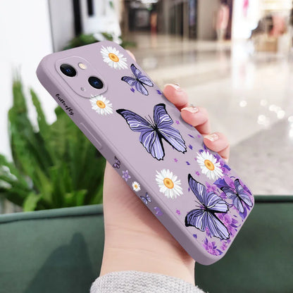Purple Butterflies Phone Case For iPhone 17 17 Air 16 15 14 13 12 11 Pro Max Mini X XR XS MAX Cover