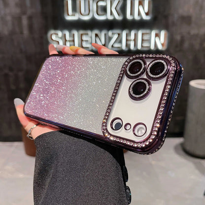 Fashion Diamond Glitter Phone Case For iPhone 17 Pro 17 Air 17 16 15 14 13 12 11 Pro Max Plus Shockproof Women Phone Protection