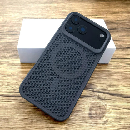 Luxury Dissipate Heat Hard Case For iPhone 17 Air 16 15 14 13 12 Pro Max 17Pro iPhone17 Mag Safe Magsafe Wireless Charge Cover