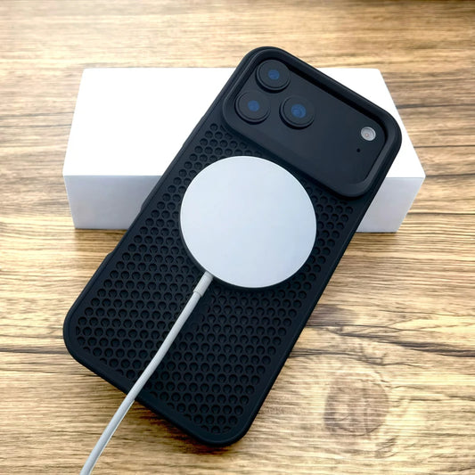 Luxury Dissipate Heat Hard Case For iPhone 17 Air 16 15 14 13 12 Pro Max 17Pro iPhone17 Mag Safe Magsafe Wireless Charge Cover
