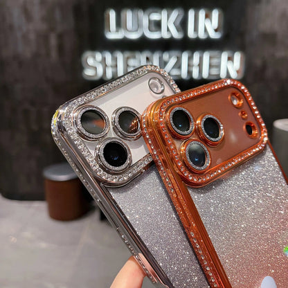 Fashion Diamond Glitter Phone Case For iPhone 17 Pro 17 Air 17 16 15 14 13 12 11 Pro Max Plus Shockproof Women Phone Protection